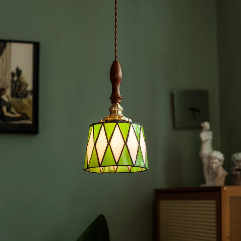 lampe suspendue art déco géométrique salon chambre restaurant éclairage interrupteur chaîne métal