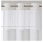 rideau douche blanc texture points moderne ourlet standard polyester respectueux environnement 183x183cm 183x198cm 183x213cm