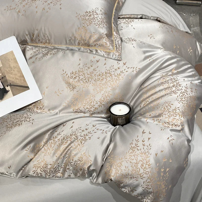 Parure de lit dans une chambre décorée avec style moderne