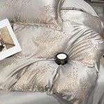 Parure de lit dans une chambre décorée avec style moderne
