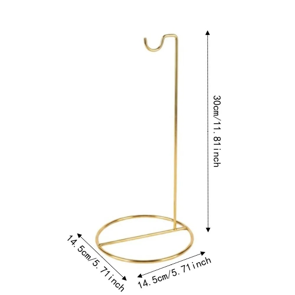présentoir bijoux métal noir or minimaliste support circulaire crochet anneau rangement clés montres durable