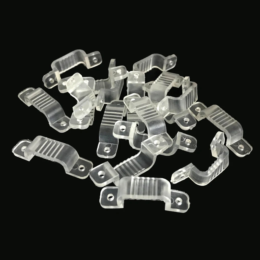 boucles transparentes modernes 10mm 12mm 14mm 16mm fixations certifiées fcc rohs led strips
