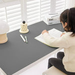 tapis table silicone gris moderne adhésif 60x120cm respectueux environnement uni écolo.functionalité