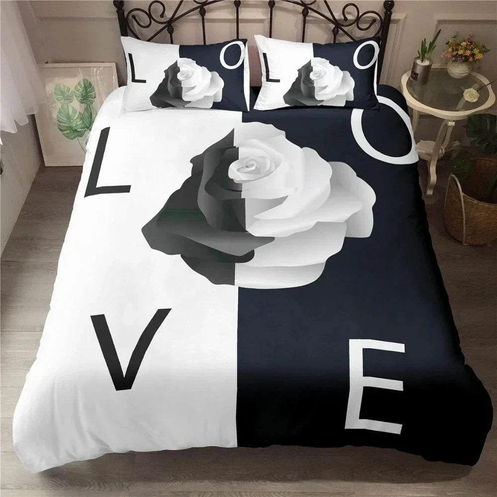 Housse de couette 260x240 avec coussins assortis