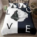 Housse de couette 260x240 avec coussins assortis