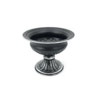 vases fleurs or blanc relief métal classique décoration table rond élégants large
