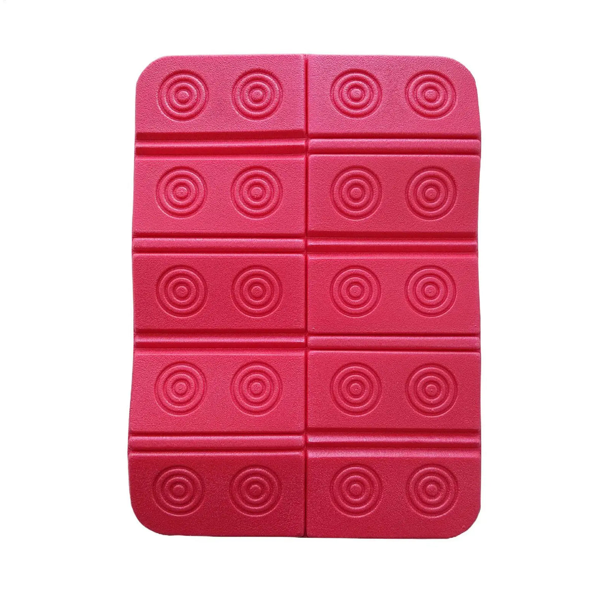 tapis pliable rouge bleu moderne ronds concentriques sol enfant famille chambre