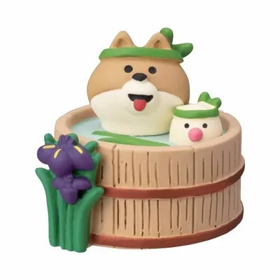 figurines animaux japonaises manga couleurs vives motifs traditionnels ornement maison collectionnable