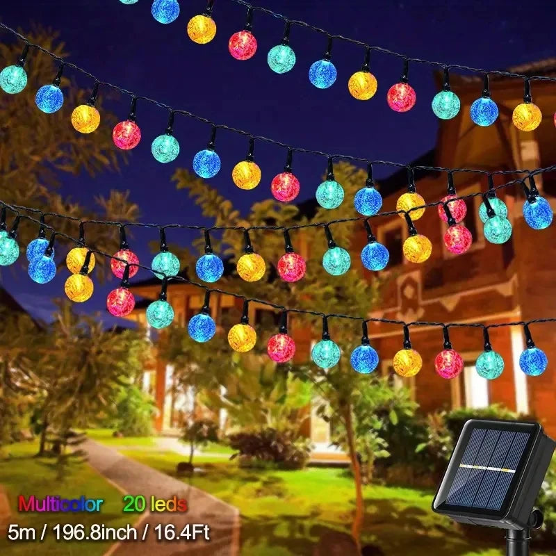 guirlande lumineuse solaire translucides multicolore violet rouge vert bleu jaune blanc chaud clips modernes