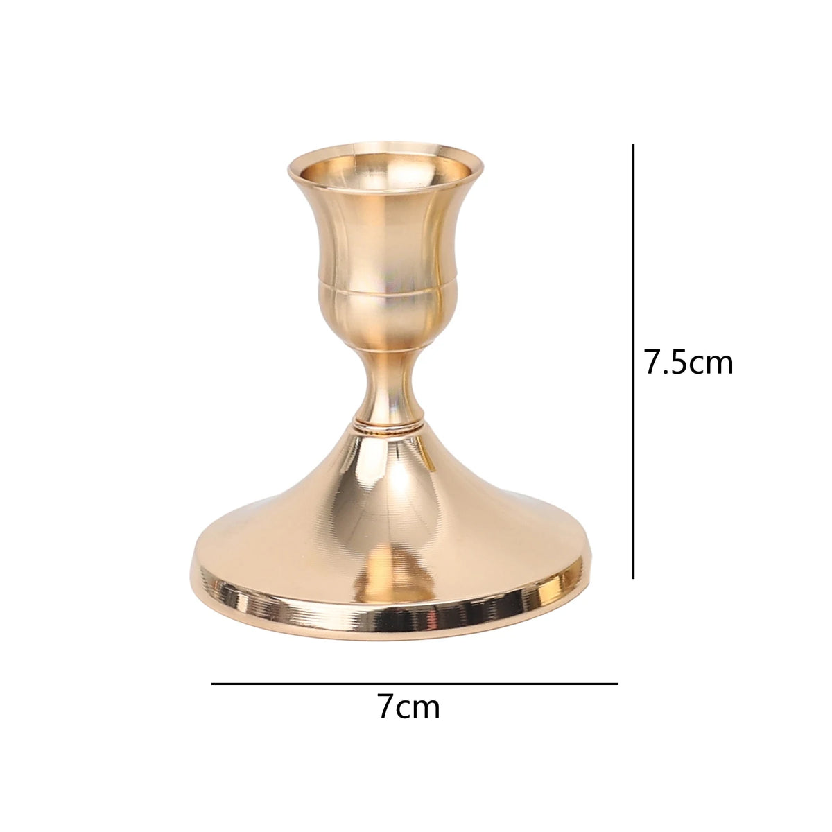 bougeoirs vintage or argent cuivre support bougie classique fer forgé romantique decoration intérieure table