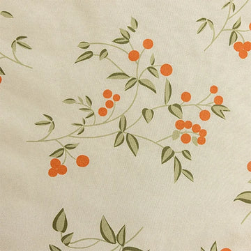 rideau occultant beige fleurs motif classique rustique salon chambre décoration fenêtre tissu polyester