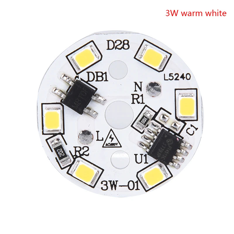 plaque led circulaire diodes blanc modernes technologie 28mm 35mm 40mm 44mm 48mm