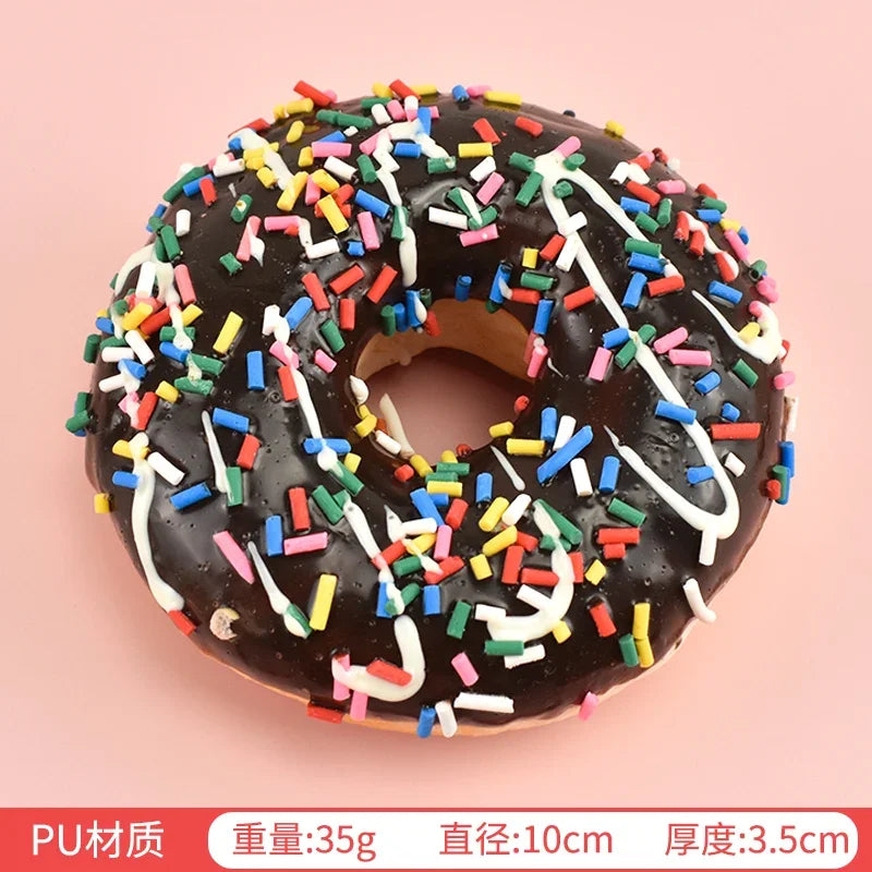 donuts artificiels réalistes orange vert noir blanc jaune multicolores occasion fête anniversaire noël mariage