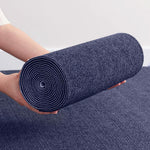 tapis vinyle gris rayé antidérapant moderne autoadhésif intérieur extérieur cuisine salon chambre