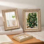 cadres photo miroirs decoratifs vintage baroques differentes tailles transparents floraux