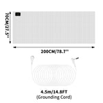 tapis sol antistatique conducteur adhésif câble prise moderne blanc grille taille