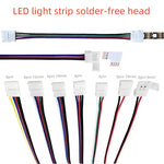 ruban led broches 10 pieces noir blanc rouge vert bleu adhésif 8mm 10mm moderne