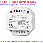 interrupteur lumière blanc moderne variateur rf push triac dimmer ac phase cut 240w pwm
