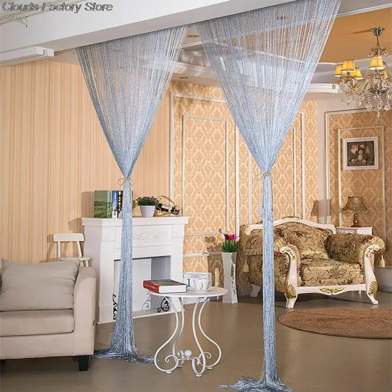 rideau chaîne or argent moderne opacité porte maison