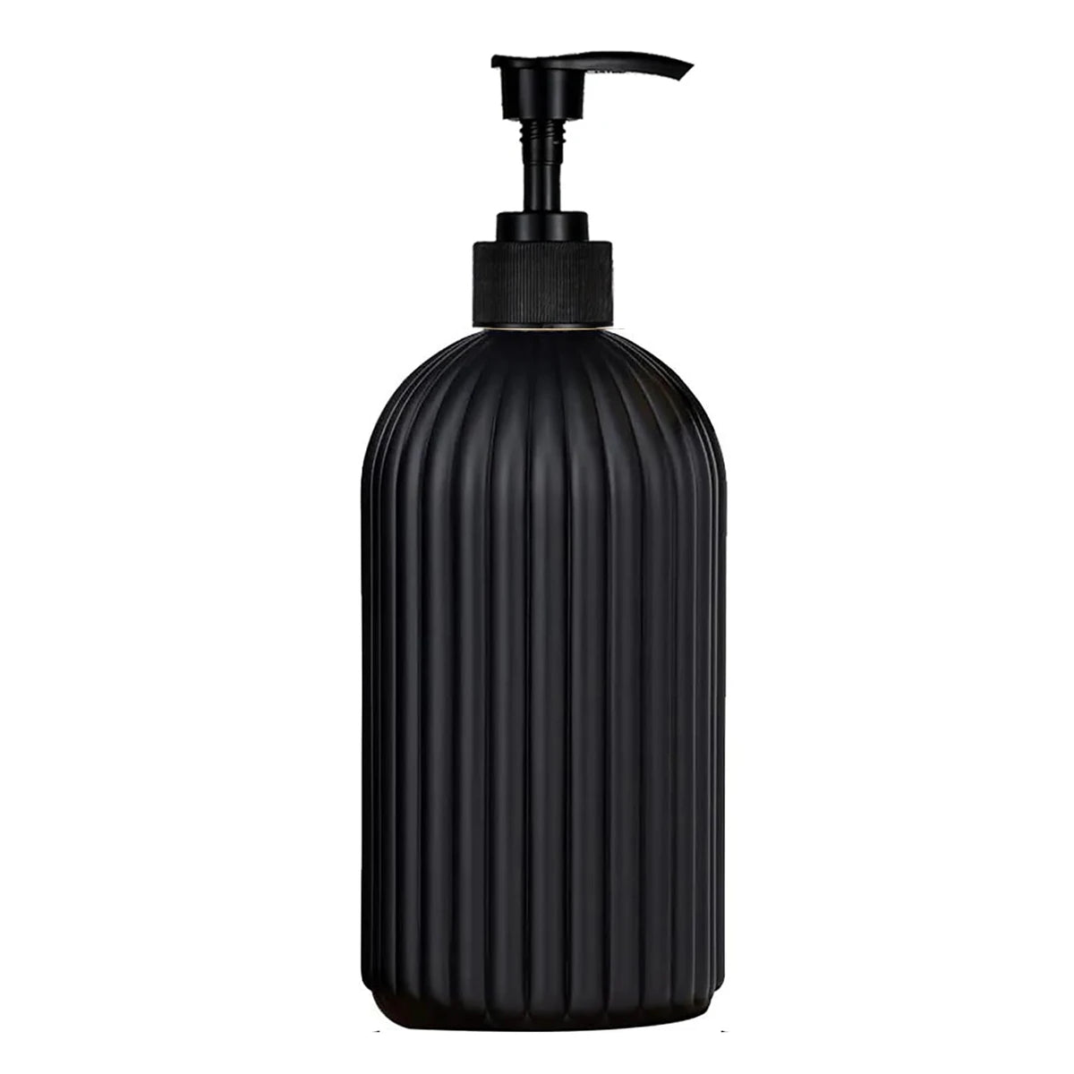distributeur savon liquide noir blanc rayures moderne pompe pression étiquette bois savon shampoo conditioner