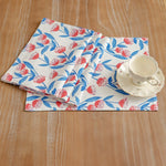 serviettes table imprimées branches oiseaux beige vert classiques respectueuses environnement pasteuriales 13x19 pouces