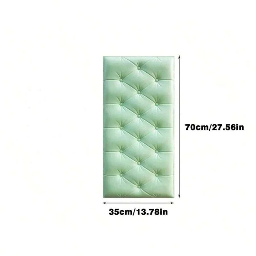 panneaux protection murale adhésifs tuiles relief moderne rose vert jaune blanc bleu marron chambre