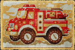 kit crochet laine tapis fleurs coussin coeur kit couture diy création maison moderne