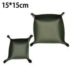 plateau pliable simili cuir moderne minimaliste vert noir orange gris marron rouge bleu