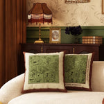 housse coussin motif floral peluche carré décoration maison lit salon voiture chambre coucher