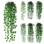 Guirlande de faux lierre artificiel vert 90cm
