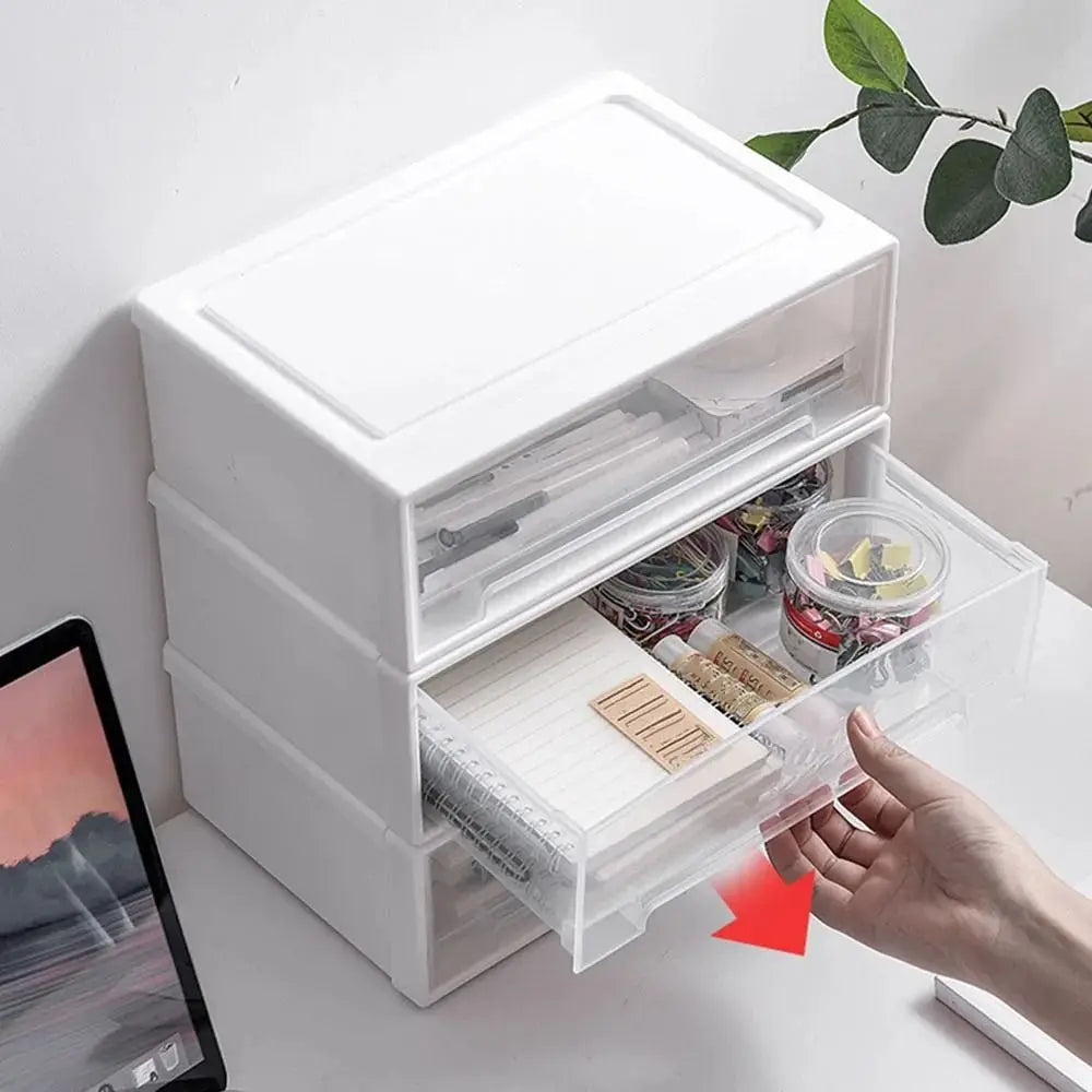 boîtes rangement transparentes plastique blanc empilables poignées modernes lit