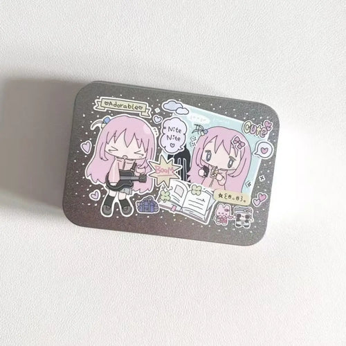 boîtes métalliques rangement dessin animé personnages animés coeurs étoiles motifs floraux respectueux environnement petits