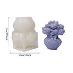 moule silicone bougie fleur rose bouquet artisanal décoration bricolage savon plâtre résine