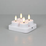 bougies led rechargeables blanc modernes télécommande boîte rangement câble usb 12pcs 4pcs 6pcs
