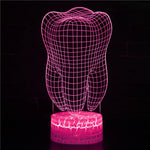 lampe led 3d illusion couleurs changeantes tactile moderne enfants bleu violet rose jaune vert