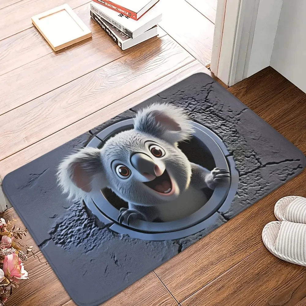 tapis sol antidérapant multicolore floral animaux moderne résistant décoloration 30x50cm 40x60cm 50x80cmPORTEbainextérieursalon