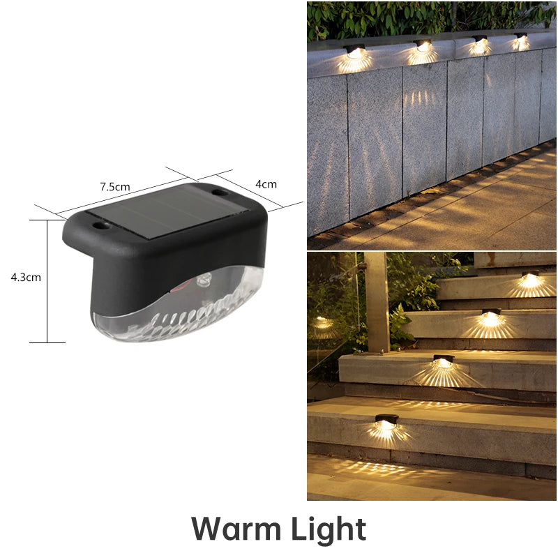 Éclairage chaud d'applique solaire LED la nuit