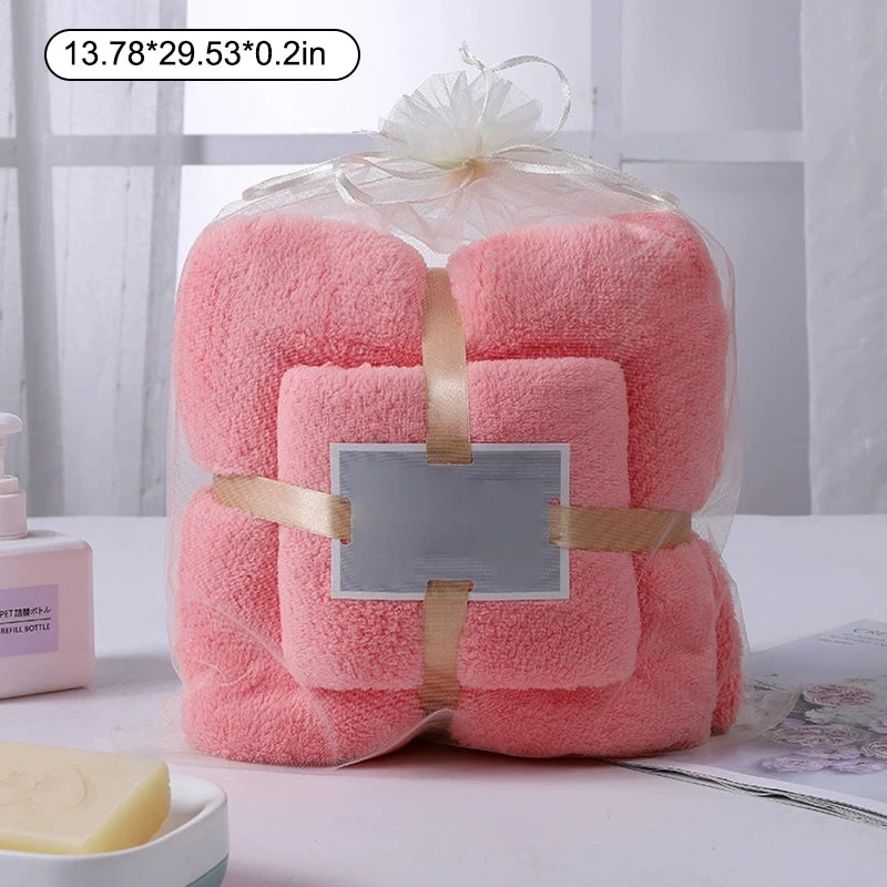 serviette face absorption rapide toilette polyester coton rose beige vert blanc bleu violet douce