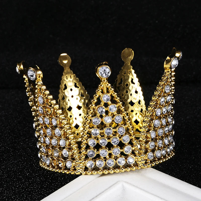 couronnes décoratives or argent strass motifs floraux anniversaire mariage fêtes événements