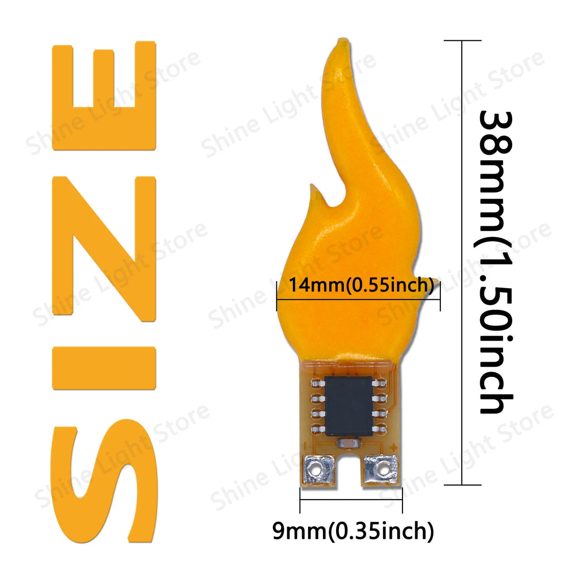 lampe led flamme stylisée orange moderne décoration anniversaire restaurant camping
