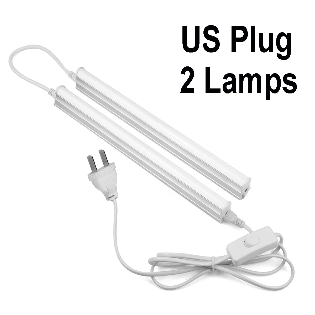 lampe led moderne blanc sans ombre interrupteur alu câble prise 290mm longueur