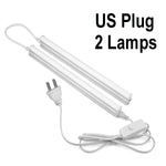lampe led moderne blanc sans ombre interrupteur alu câble prise 290mm longueur