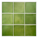 carreaux auto adhésifs pvc 3d vert pastel modernes cuisine salle bain mural 29x29cm