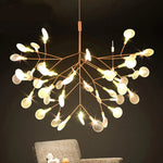 suspension lumineuse contemporaine ovale translucide or blanc 50cm 72cm 98cm