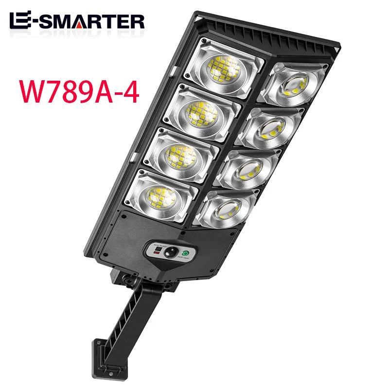 lampe solaire moderne noire capteur mouvement recharge solaire led fixation murale/commande distance