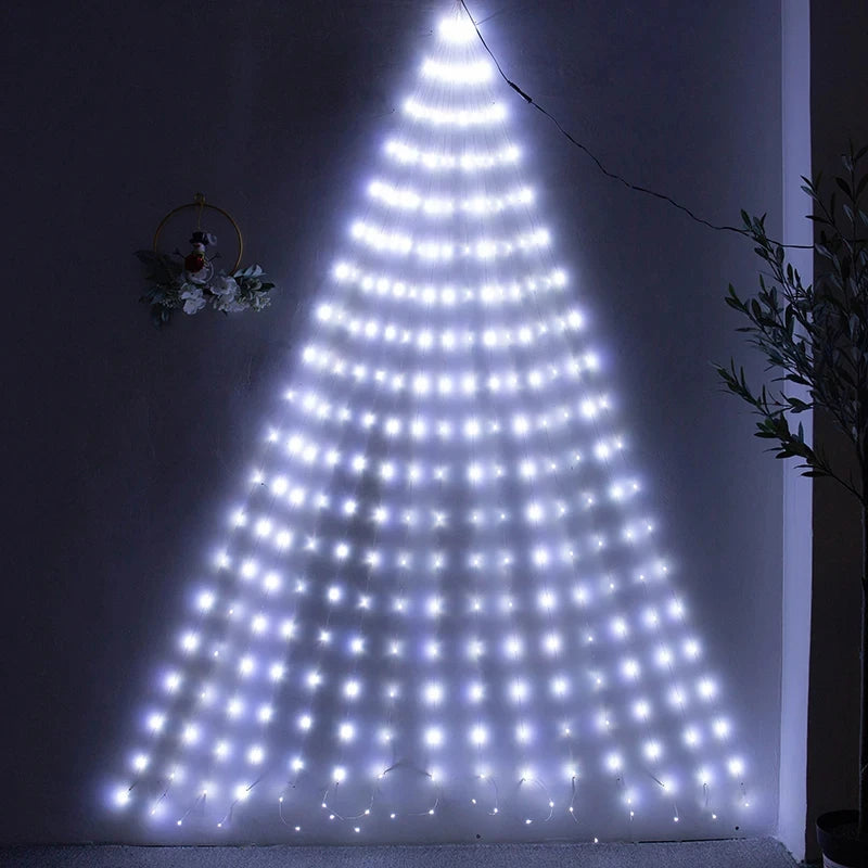 guirlande lumineuse halloween violet fleurs artificielles feuilles adaptateurs électriques led 1000cm festive jardin
