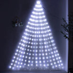guirlande lumineuse halloween violet fleurs artificielles feuilles adaptateurs électriques led 1000cm festive jardin