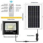 projecteur solaire led noir moderne bras rotatif ip67extérieur rechargeable télécommande