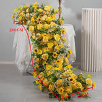 décoration mariage élégante roses jaunes vertes anniversaire baby shower intérieur