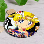 sous verres bois animes personnages féminins multicolores moderne opacité résistance chaleur hygiène table